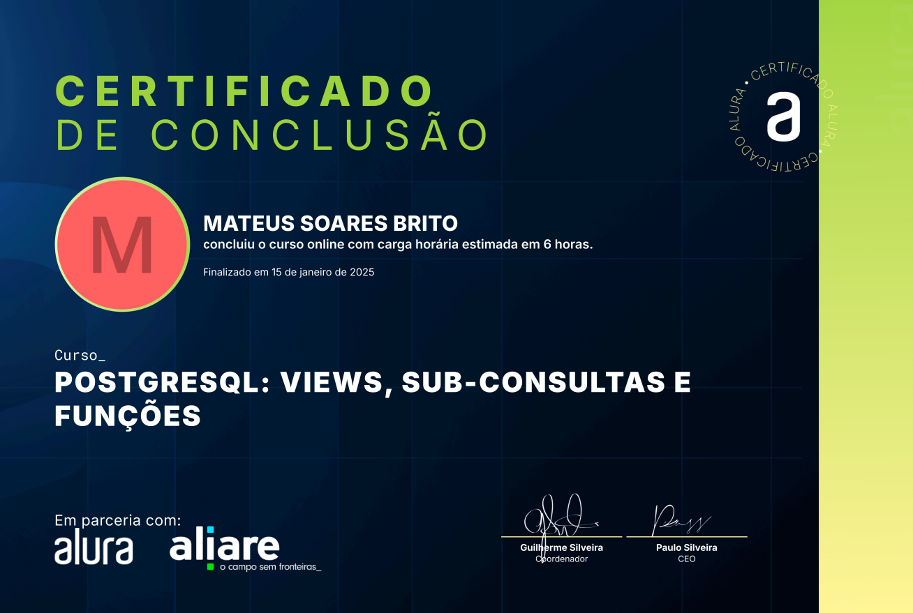 Certificado de PostgreSQL